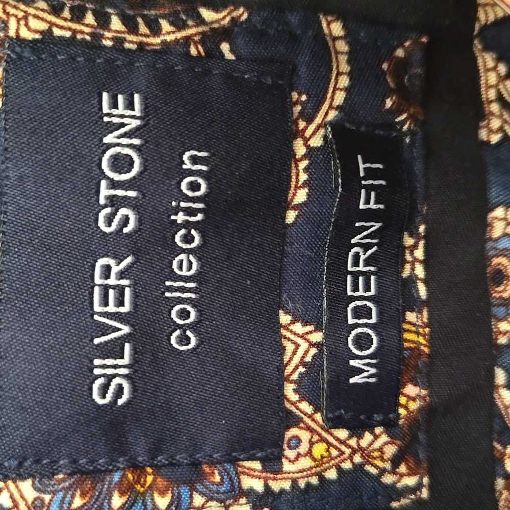 Silver Stone Collection Navy Floral Shirt - Picture 4 of 10